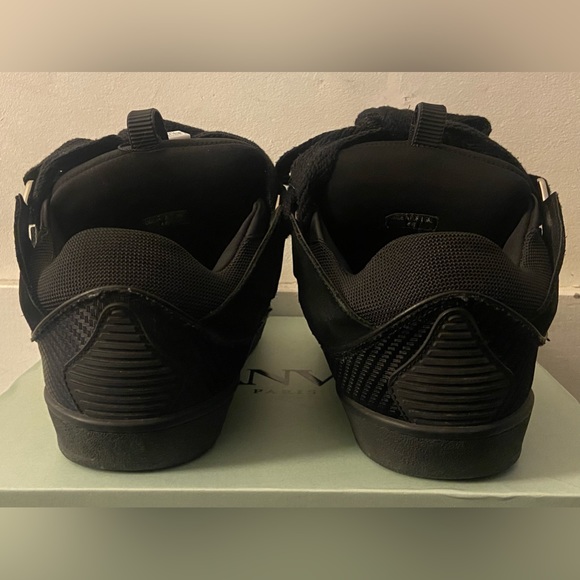 *SOLD* LANVIN “TRIPLE BLACK” Curb Sneaker - Picture 2 of 10
